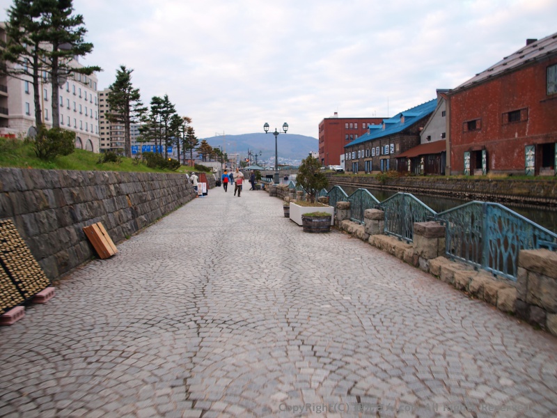 小樽運河横の散策路