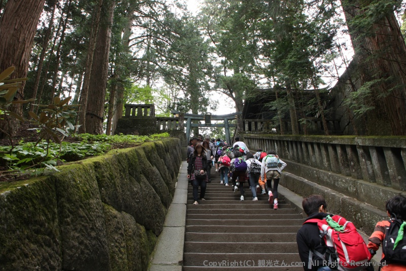 徳川家康公のお墓へ続く階段