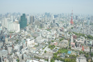 東京タワーやスカイツリー方面